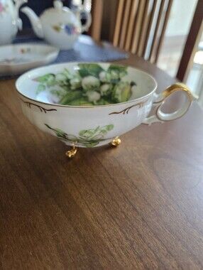 Lily Of The Valley Cherry China Japan Footed Tea Cup